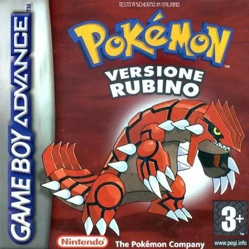 Pokemon Rubino Zaffiro Game Boy Advance GBA ORIGINALE Batteria Nuova In Garanzia