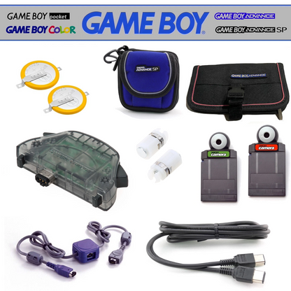 Nintendo Game Boy, Color, Advance, GBA SP Accessori a Scelta Custodia Batterie