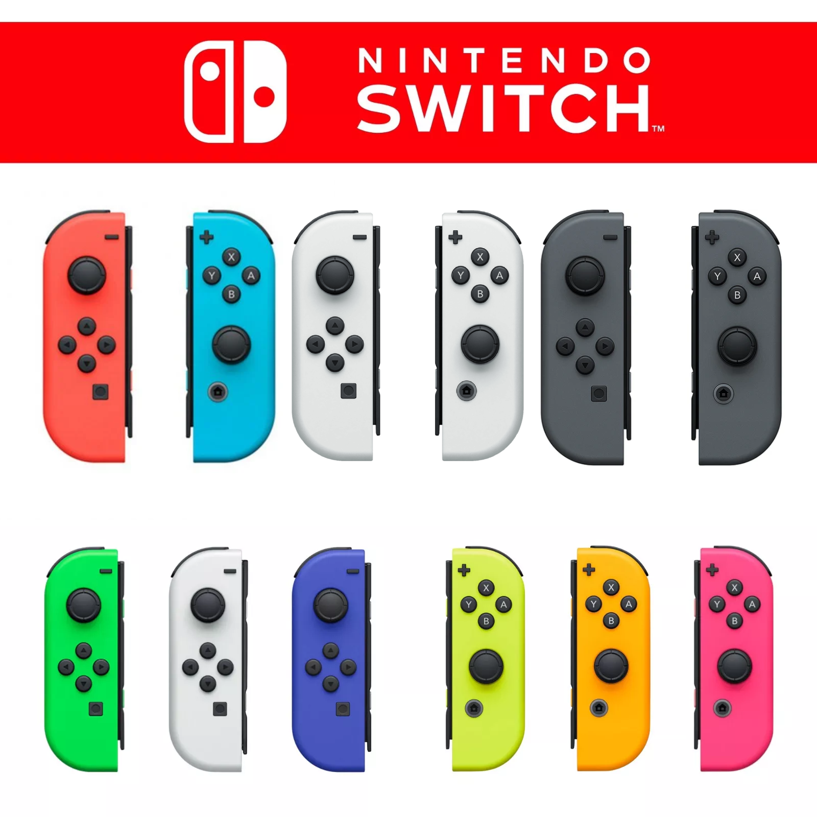 Coppia Joycon Destro e Sinistro Compatibili Nintendo Switch e Oled Controller