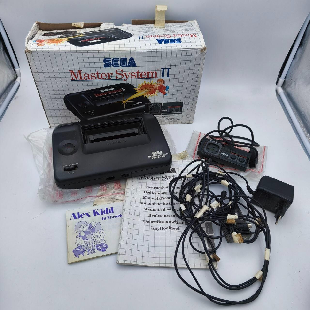Sega Master System II Power Base Pal Scatola + Alex Kidd Gioco - In Garanzia0
