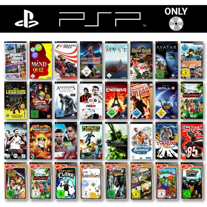 PSP Playstation Gioco A Scelta Solo Disco UMD GTA Fifa Cod Spiderman Minecraft
