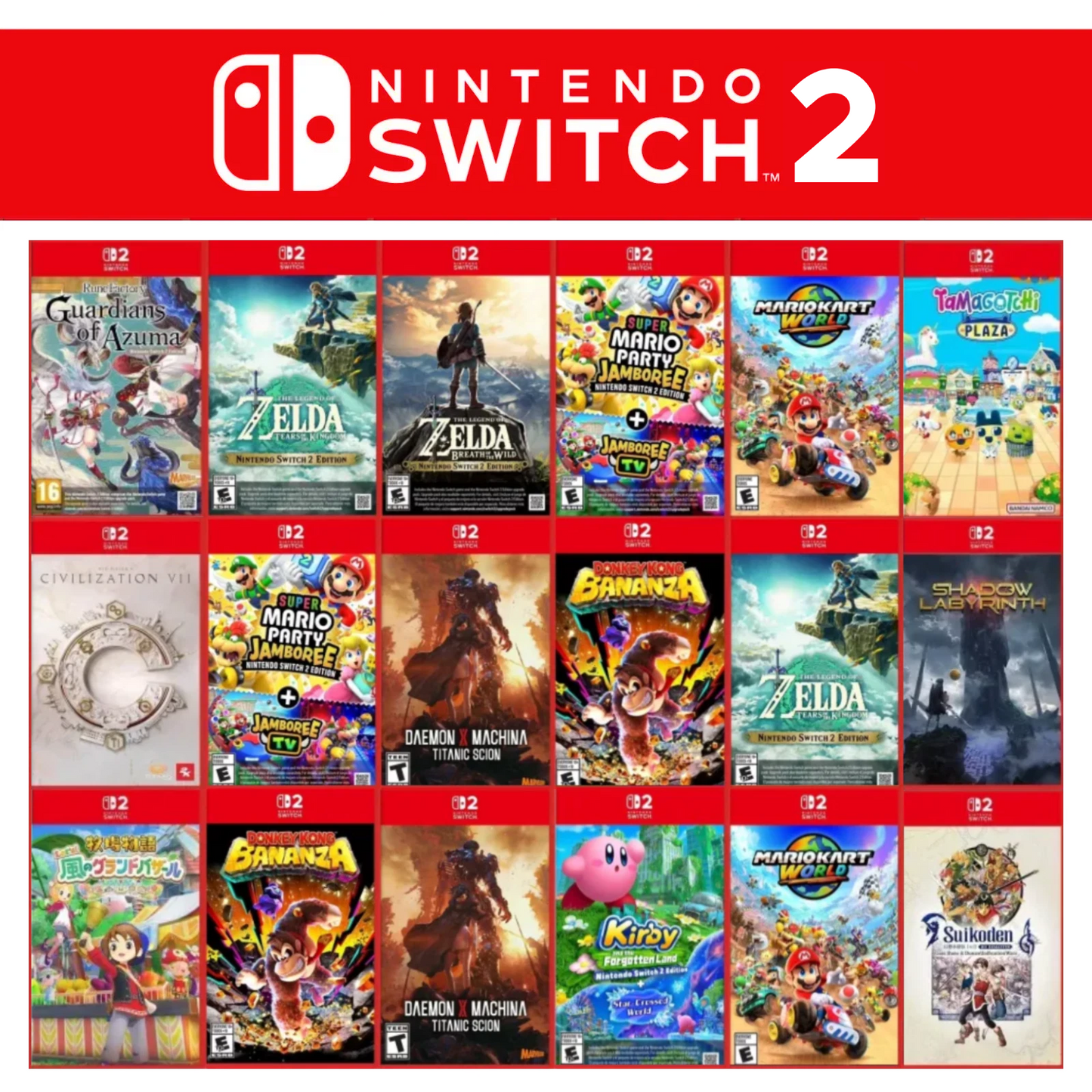 Nintendo Switch 2 Gioco a Scelta tra Migliori Titoli Mario Kart Bananza Pokemon