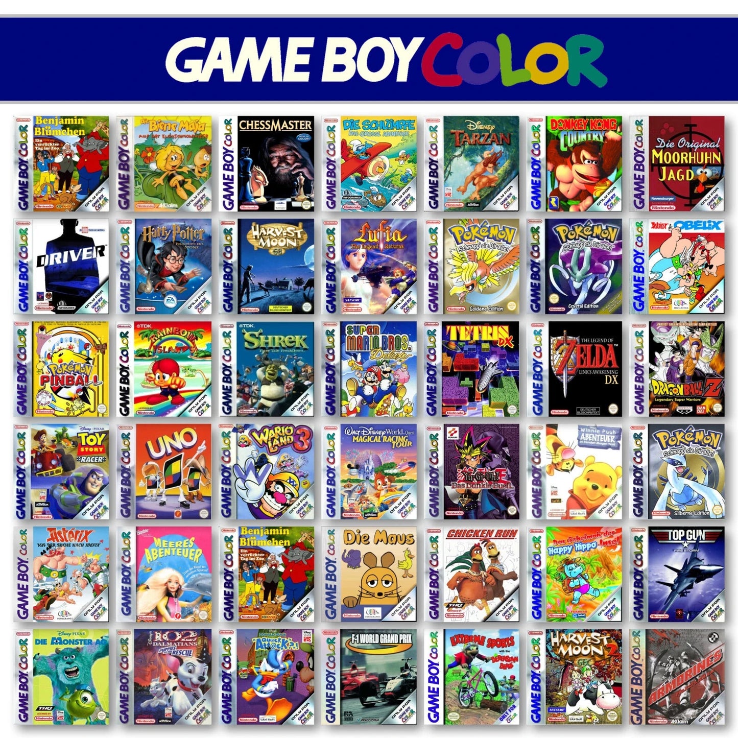 Nintendo Game Boy Color GBC Gioco A Scelta tra i Migliori Titoli Solo Cartuccia