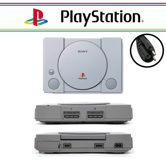 PS1 Playstation Ps 1 Fat Standard Originale Console e Alimentatore - In Garanzia