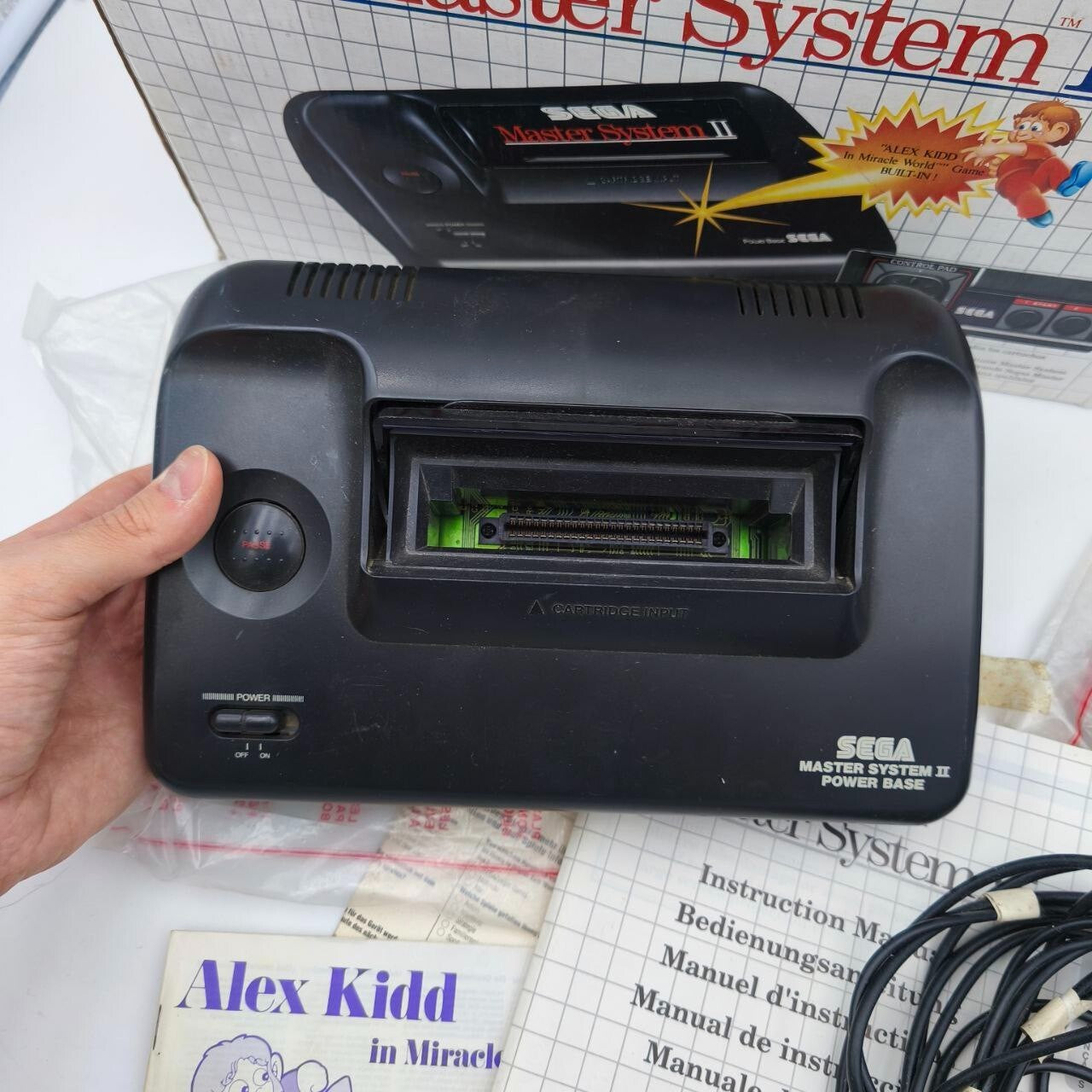Sega Master System II Power Base Pal Scatola + Alex Kidd Gioco - In Garanzia6