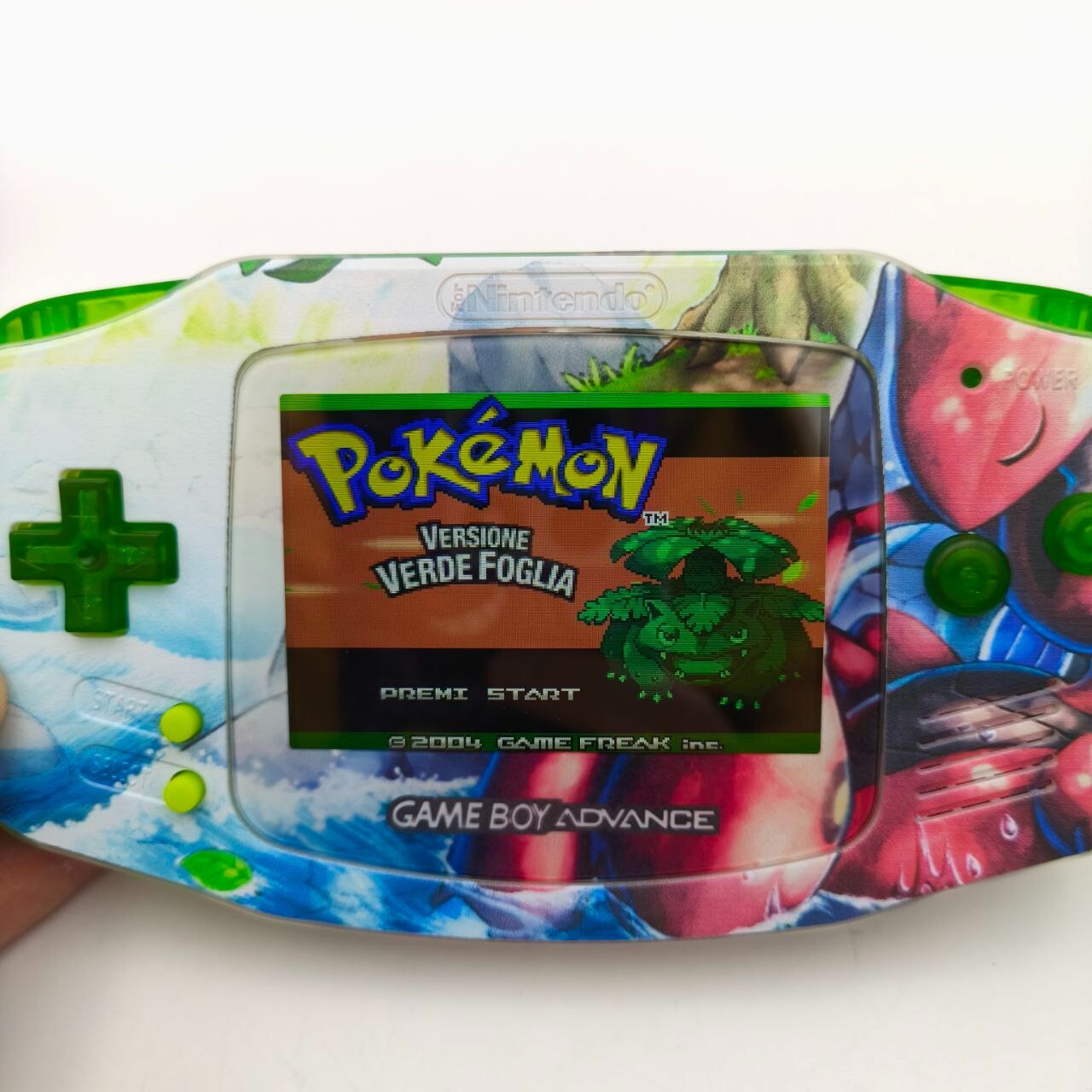 Nintendo Game Boy Advance Pokémon Scizor Custom Schermo Ips V5 3.0" Stampa UV