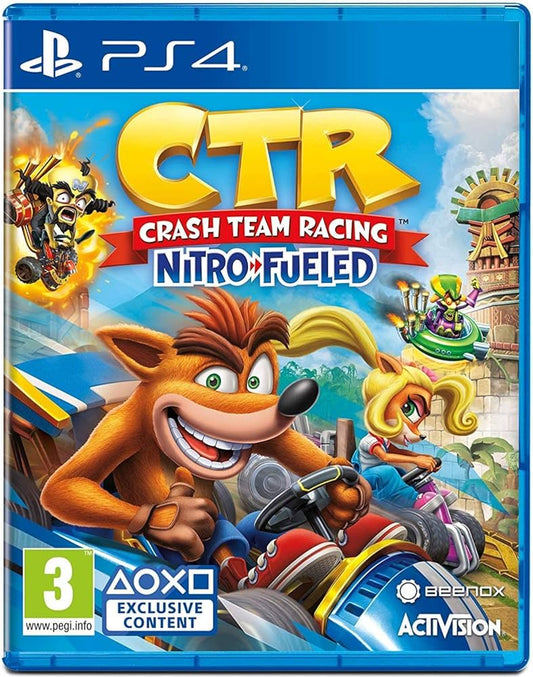 Gioco Crash Team Racing CTR Nitro Fueled per PS4 Playstation 4