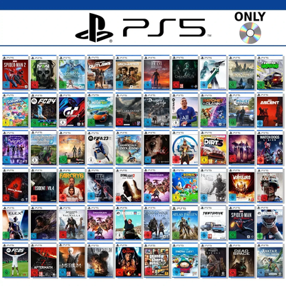 Sony Ps5 Playstation 5 Gioco a Scelta Solo Disco GTA God Of War Cod FIFA