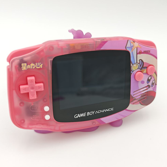 Nintendo Game Boy Advance Kirby Rosa Retroilluminato Console Custom