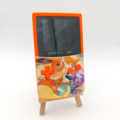 Nintendo Game Boy Advance Pokemon Flareon Retroilluminato Console Custom
