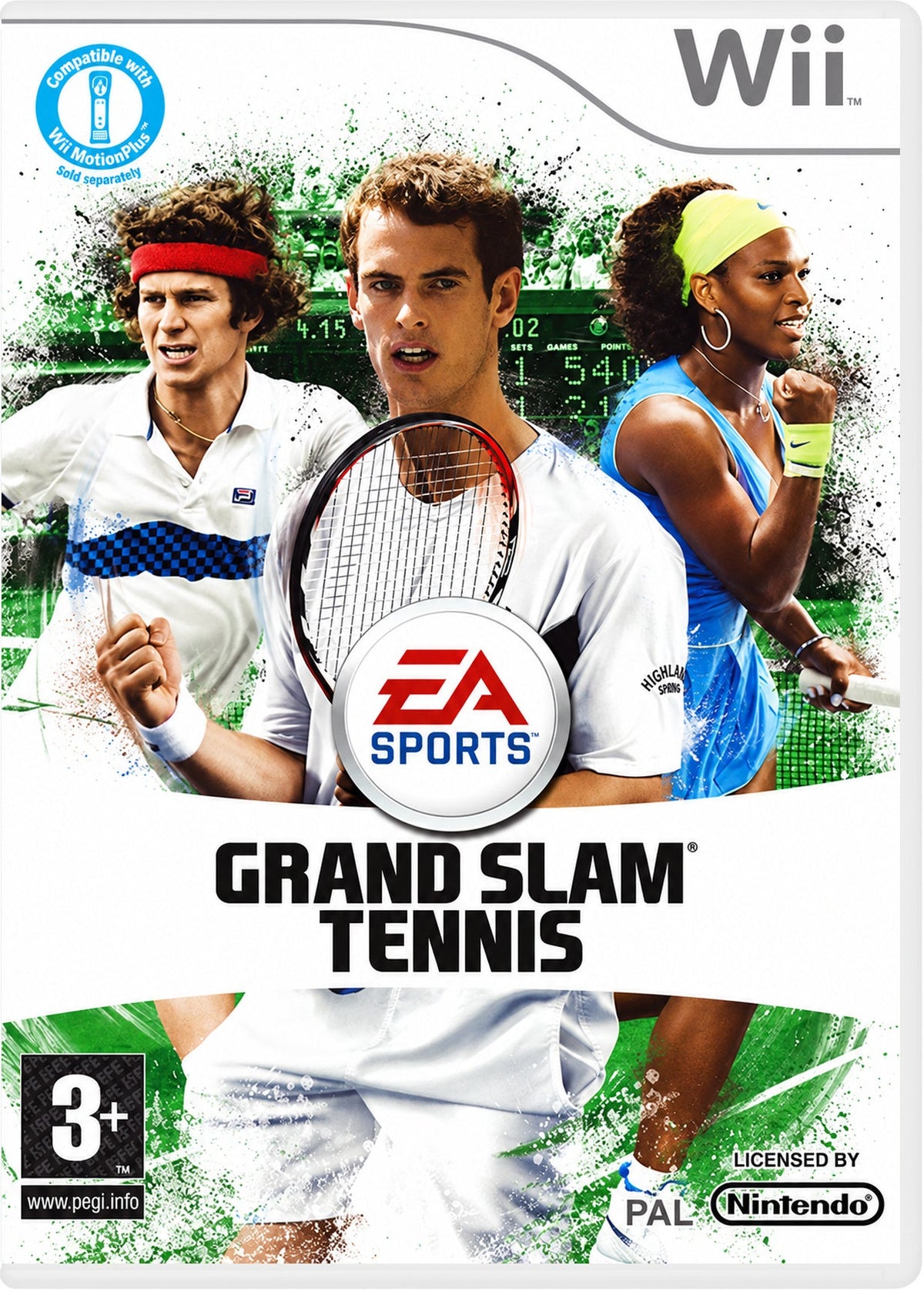 Grand Slam Tennis Nintendo Wii - copertina inglese PAL restaurata