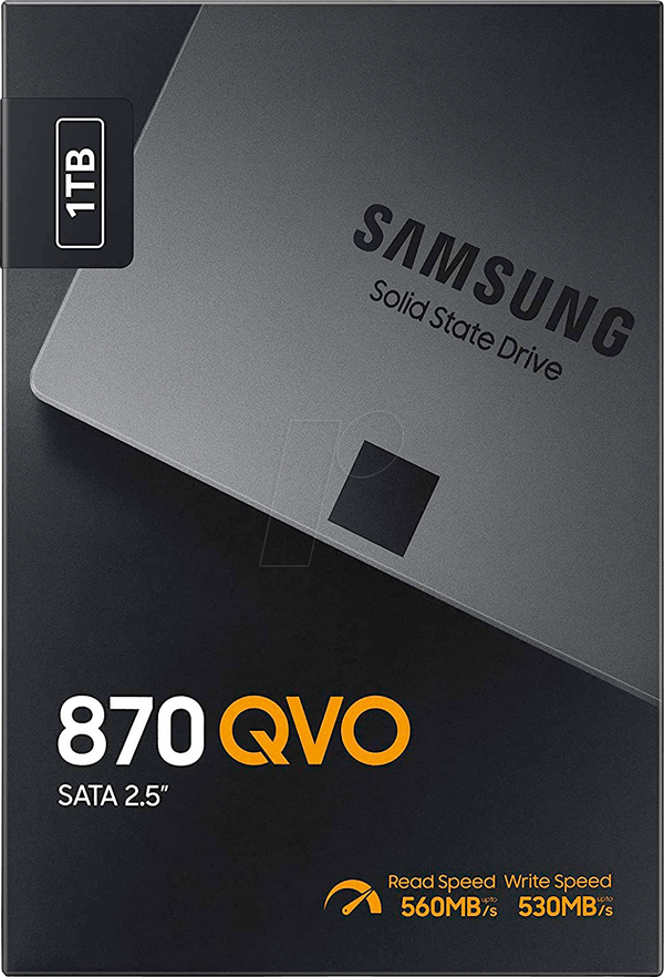 Samsung 870 QVO 1TB 2,5" SSD - SATA III - Hard Disk Interno Nero