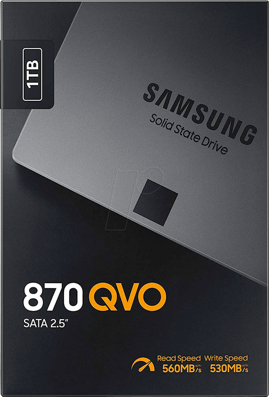 Samsung 870 QVO 1TB 2,5" SSD - SATA III - Hard Disk Interno Nero