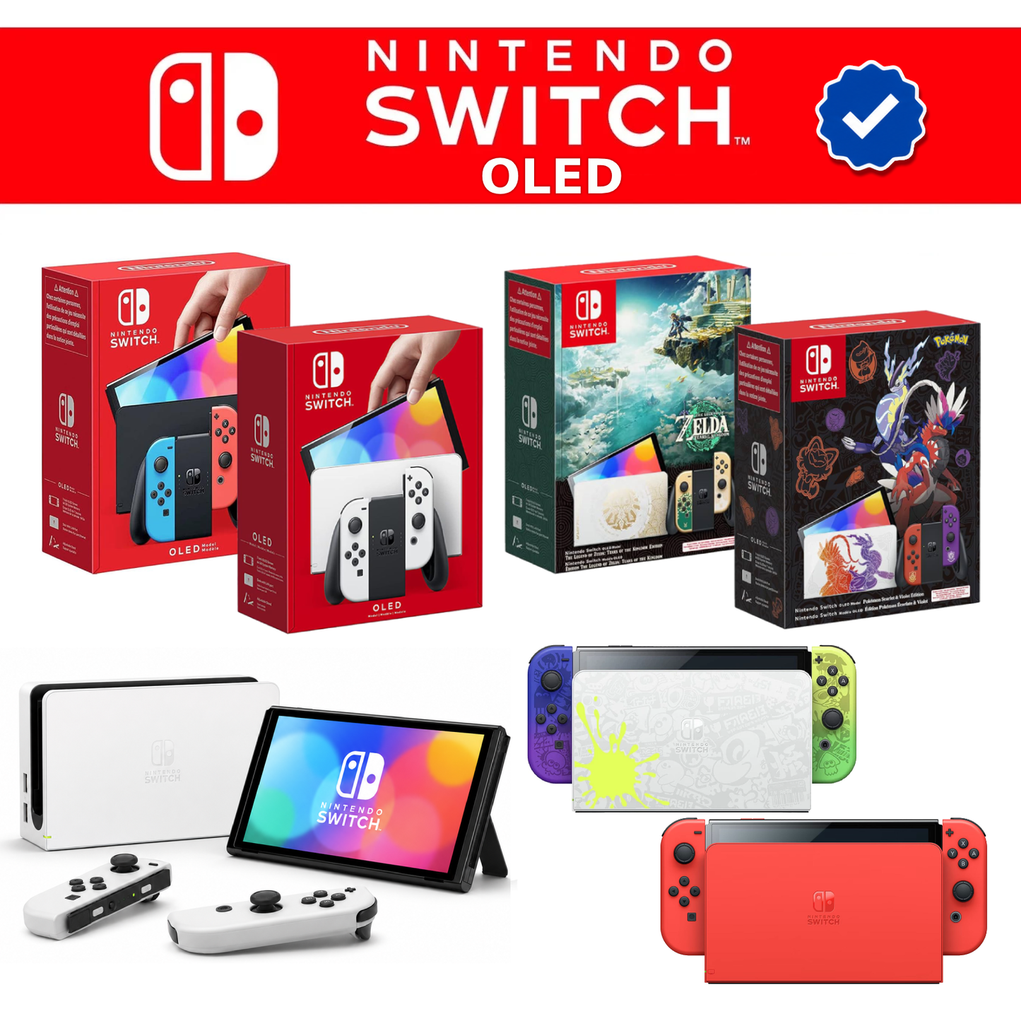 Nintendo Switch, Lite, OLED Console Used Various Editions UNDER WARRANTY - EXCELLENT
