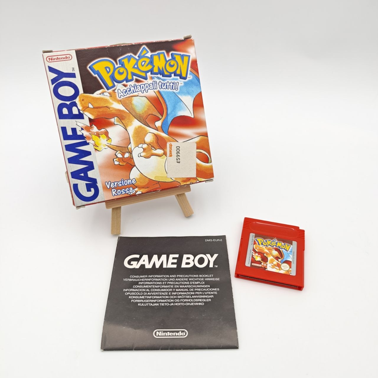 Pokemon Rosso Giallo Blu Game Boy Color GBC ORIGINALE Batteria Nuova Garantito