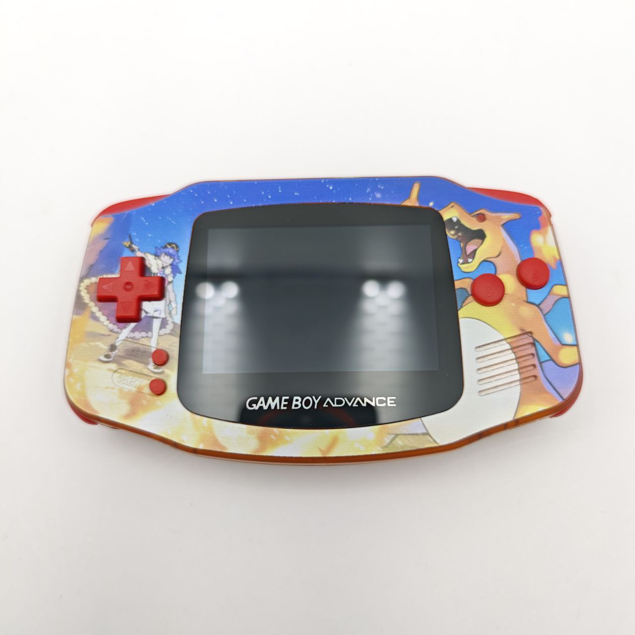 Nintendo Game Boy Advance Pokemon Charizard Retroilluminato Console Custom