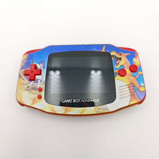 Nintendo Game Boy Advance Pokemon Charizard Retroilluminato Console Custom