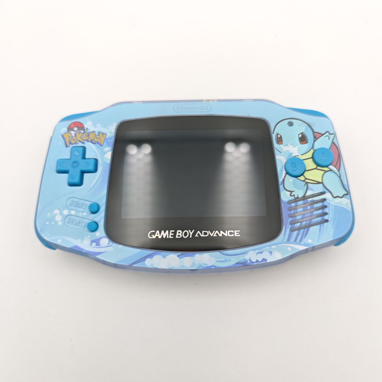 Nintendo Game Boy Advance Pokemon Squirtle Retroilluminato Console Custom