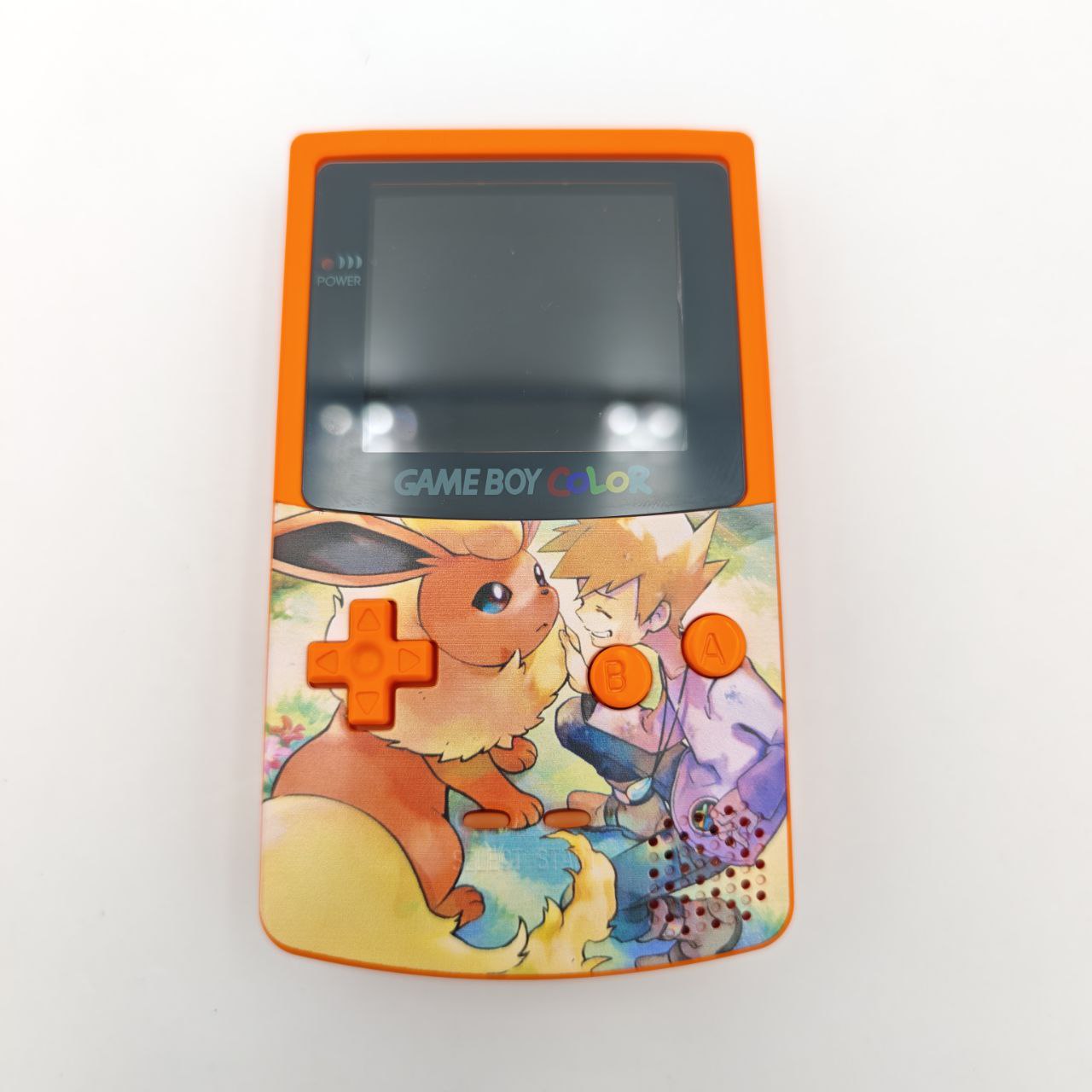 Nintendo Game Boy Advance Pokemon Flareon Retroilluminato Console Custom