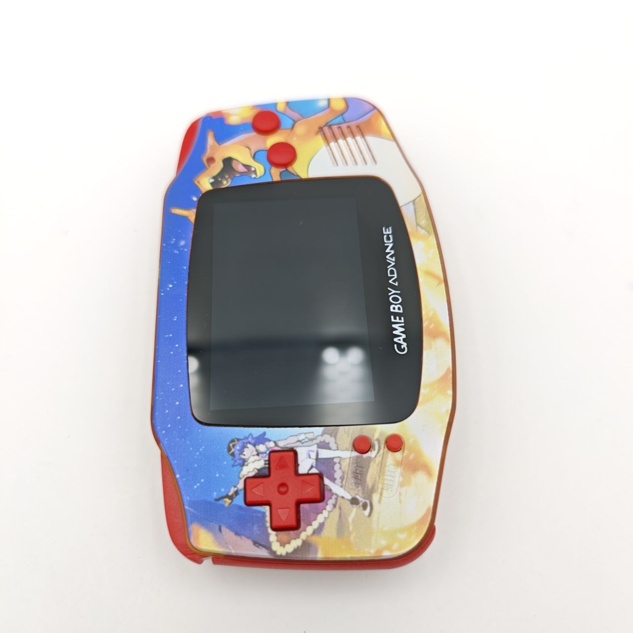 Nintendo Game Boy Advance Pokemon Charizard Retroilluminato Console Custom