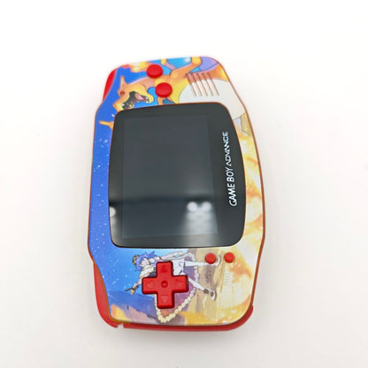 Nintendo Game Boy Advance Pokemon Charizard Retroilluminato Console Custom