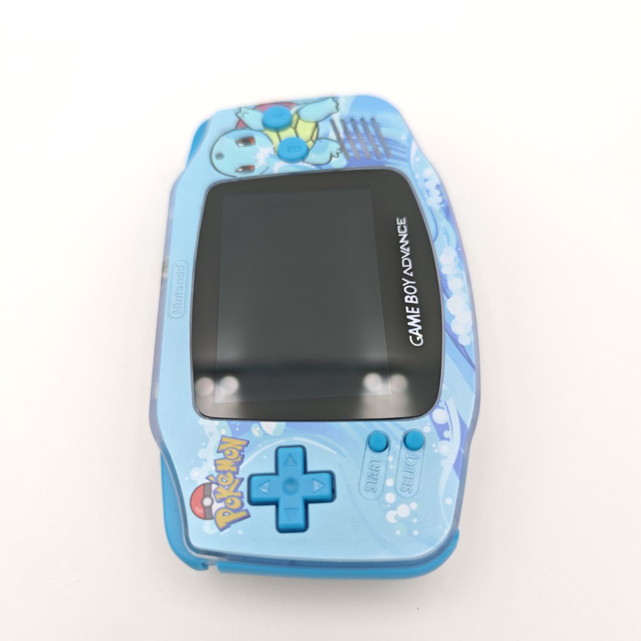 Nintendo Game Boy Advance Pokemon Squirtle Retroilluminato Console Custom