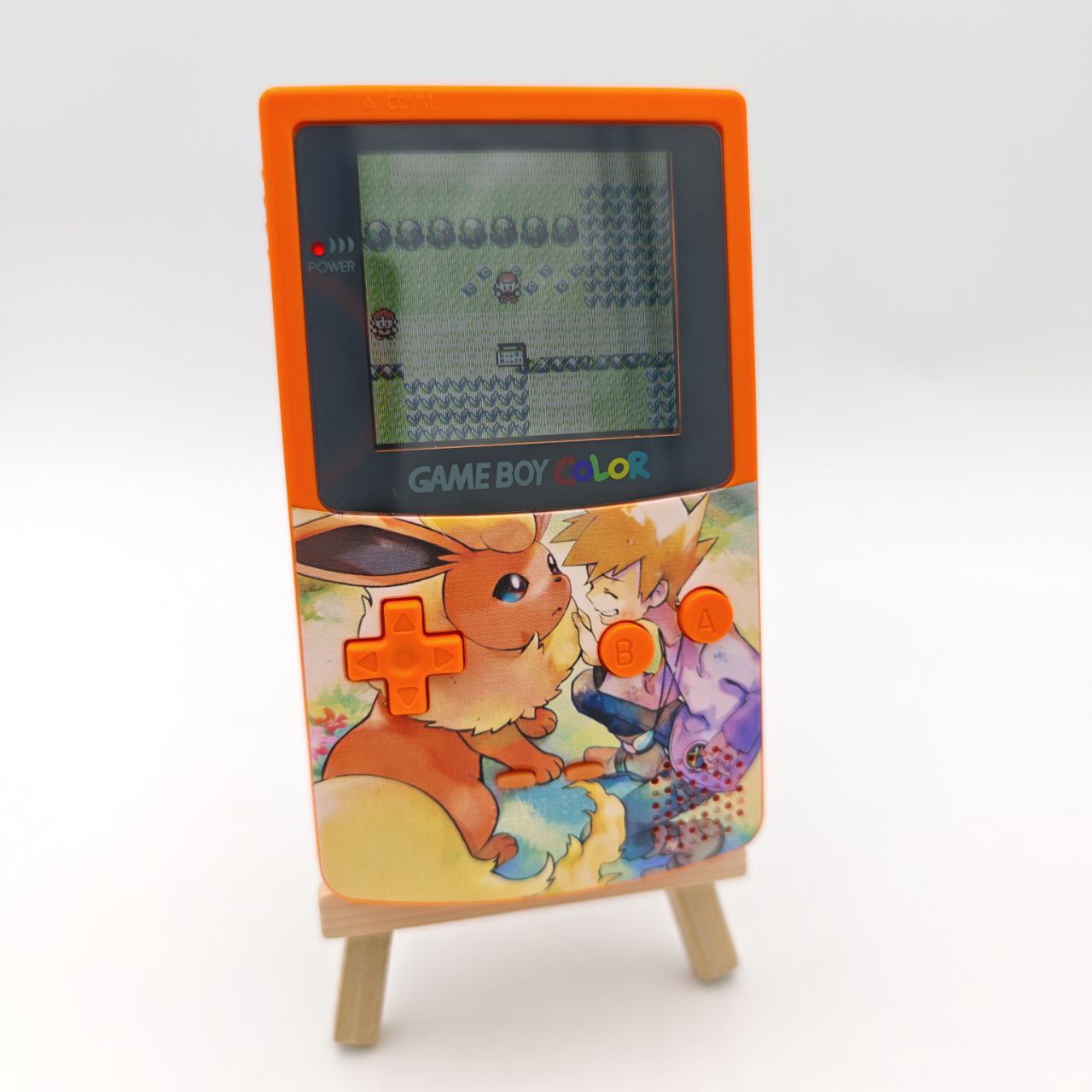 Nintendo Game Boy Advance Pokemon Flareon Retroilluminato Console Custom