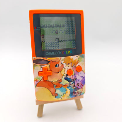 Nintendo Game Boy Advance Pokemon Flareon Retroilluminato Console Custom
