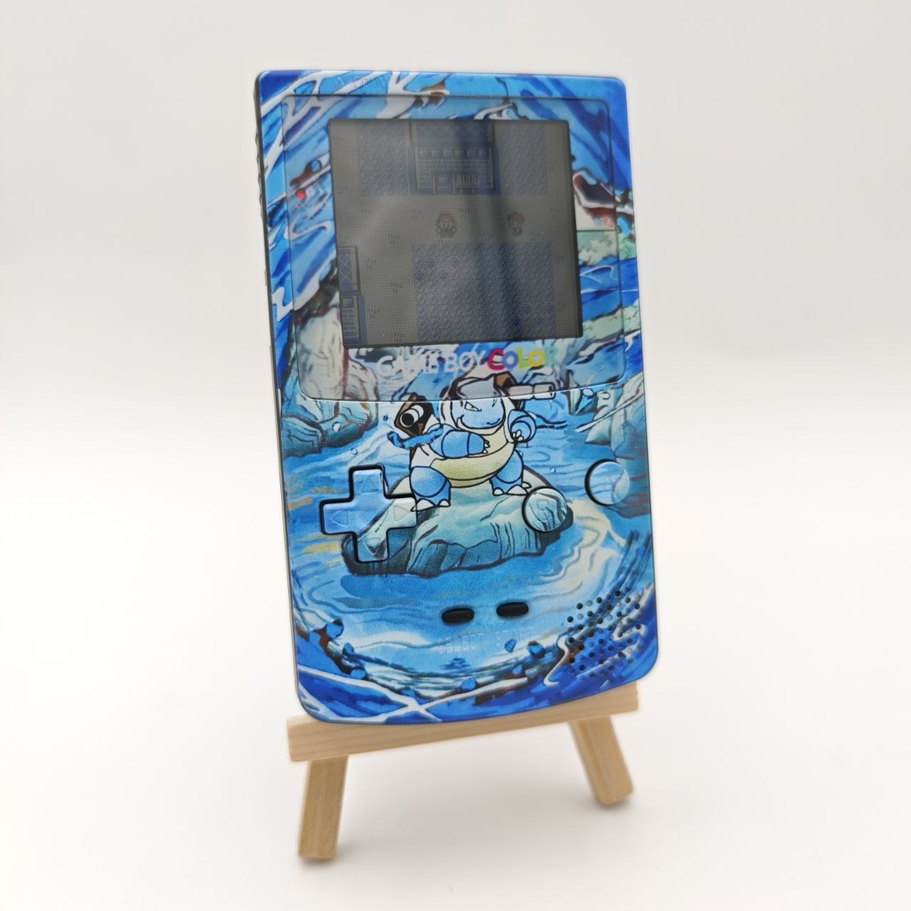 Nintendo Game Boy Advance Pokemon Blastoise Retroilluminato Console Custom