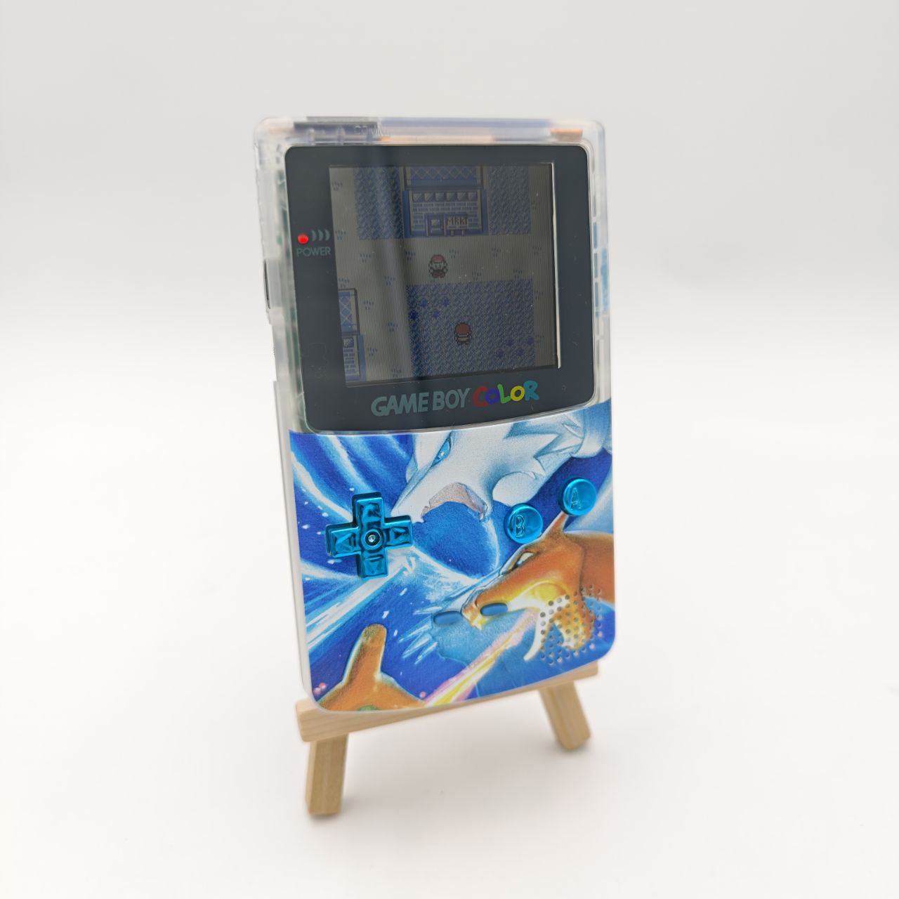 Nintendo Game Boy Advance Pokemon Charizard Reshiram Retroilluminato Custom