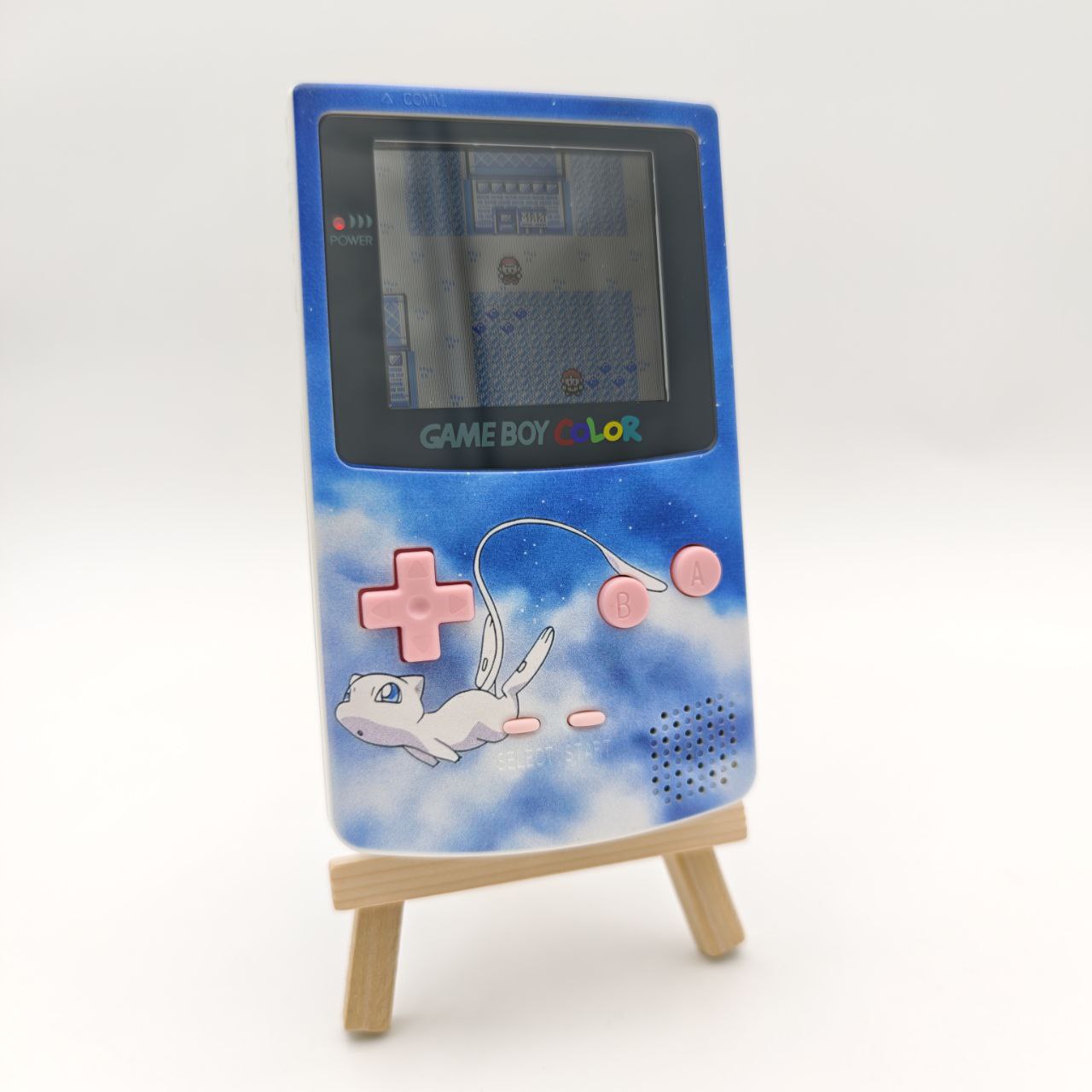 Nintendo Game Boy Advance Pokemon Mew Retroilluminato Console Custom