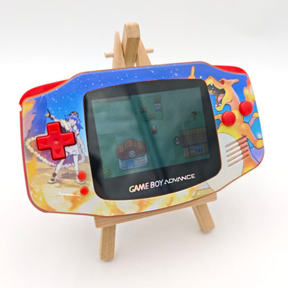 Nintendo Game Boy Advance Pokemon Charizard Retroilluminato Console Custom