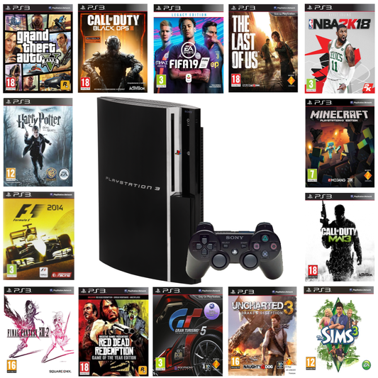 Playstation 3 Ps3 Fat 80 GB Console Usata Con Gioco e Controller Sony - Garanzia