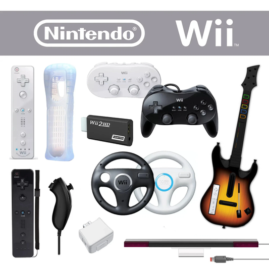 Nintendo Wii Accessories to Choose from Controller Gamepad Base Steering Wheel Sensor Footrest