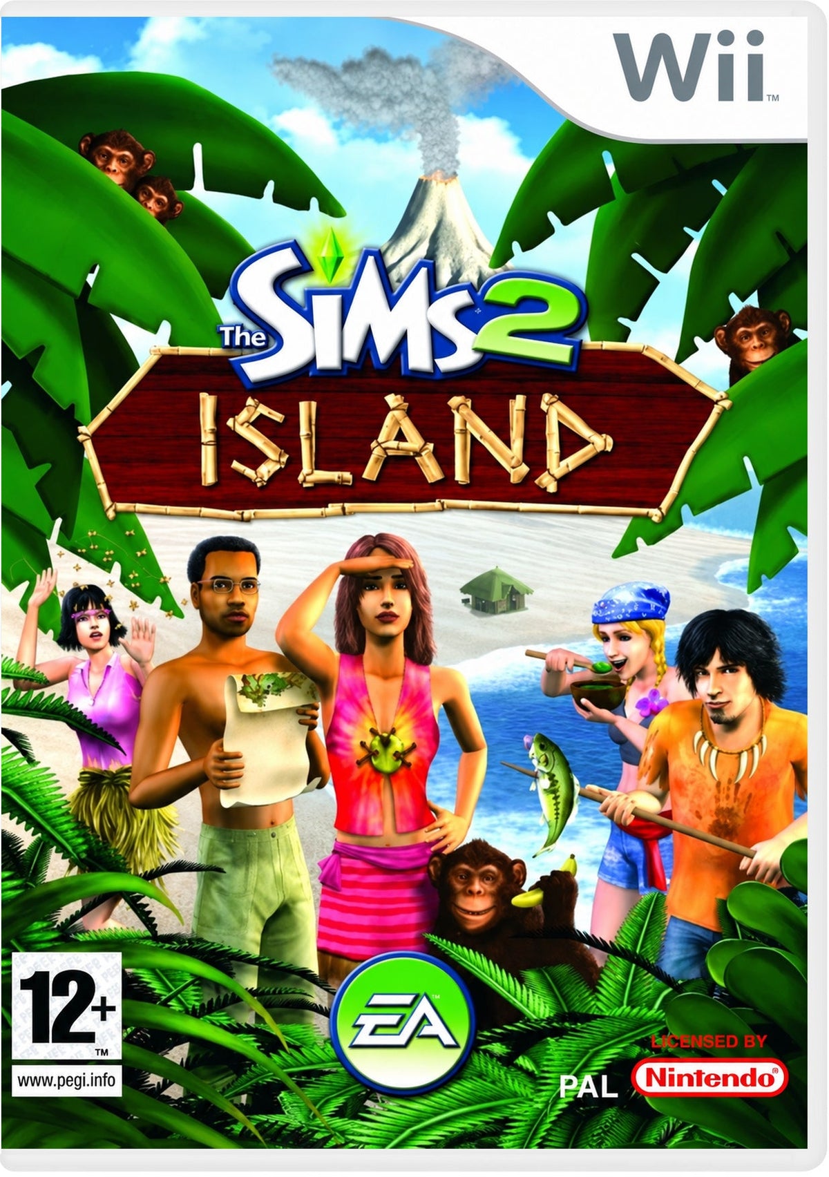 The Sims 2 Island Nintendo Wii - copertina italiana restaurata